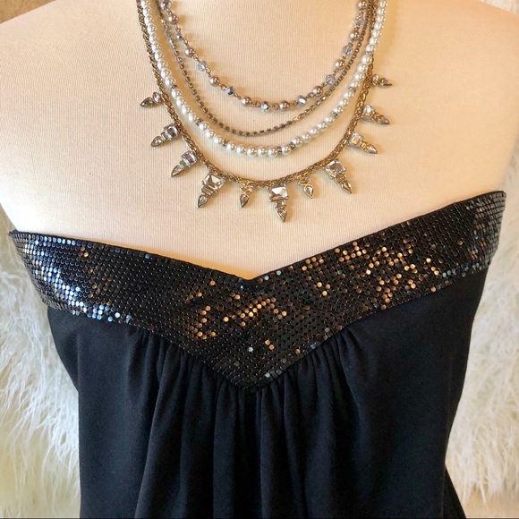 WHBM strapless blouse - Picture 2 of 6